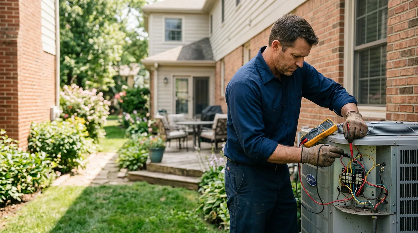 HVAC technician working near Defiance, PA